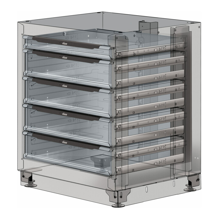 VIGOR Schubladen-Unterschrank 5 Schubladen 676 mm V6000-031