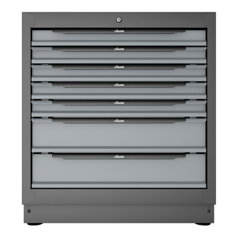 VIGOR Schubladen-Unterschrank 7 Schubladen V6000-01XL