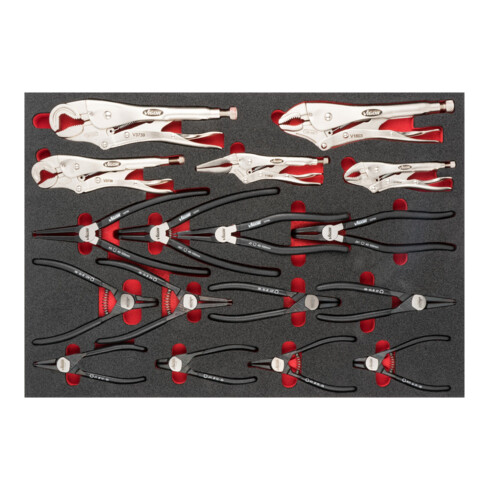 VIGOR Set de pinces V6816 17 pièces
