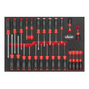 VIGOR Set de tournevis avec insert en mousse souple 3/3+ pour VW et AUDI V4588, 26 outils-1