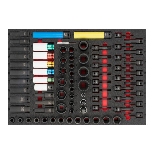 VIGOR Set di chiavi a bussola con grande rapporto di leva V6811, 81pz.