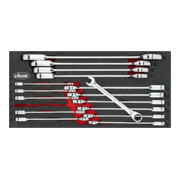 VIGOR Set di chiavi combinate a cricchetto V4987, 15pz.-1