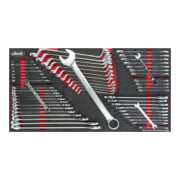VIGOR Set di chiavi combinate, chiavi poligonali doppie e chiavi a forchetta per 1000 XL V6650 6 - 36 6 x 7 - 30 x 32mm, 58pz.-1