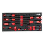 VIGOR Set di ganci e raschietti V5070, 9pz.-1