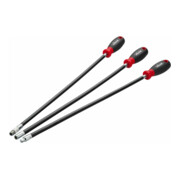 VIGOR Set di giraviti, extra lunghi, flessibili V5485N, L=500 mm, 18pz.