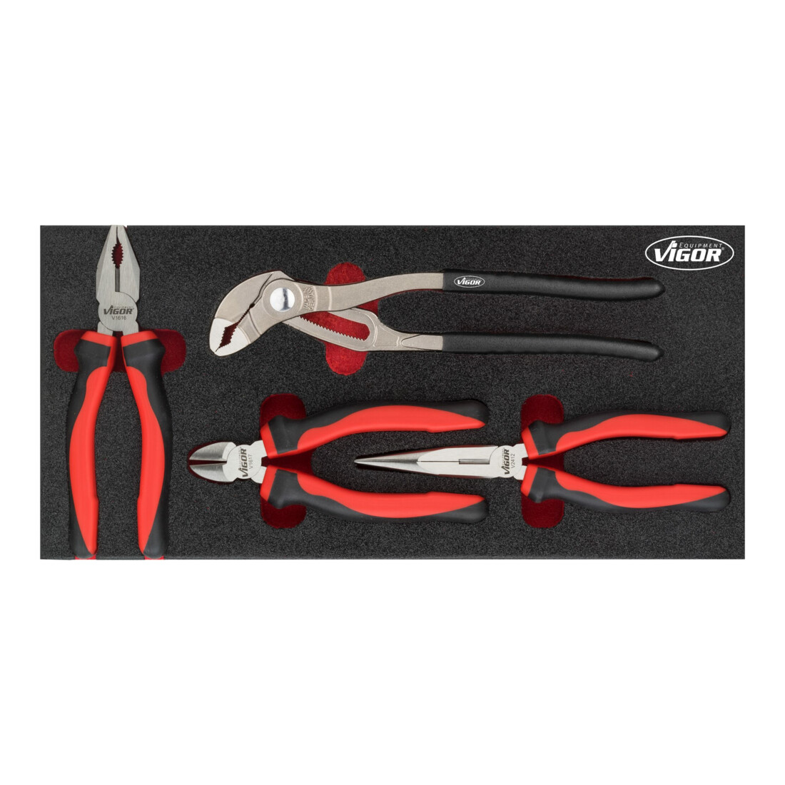 VIGOR Set di pinze V5633, 4pz.