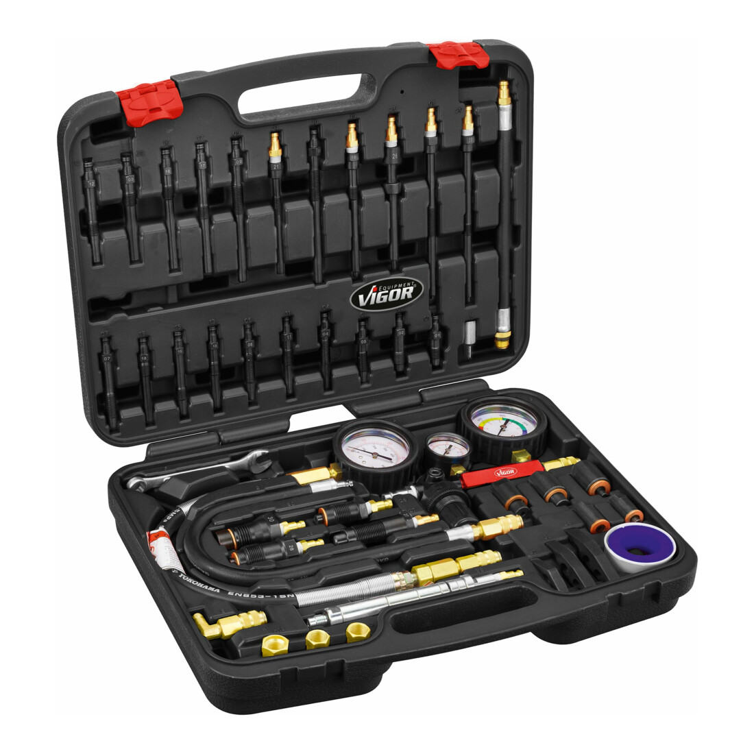 VIGOR Set di tester di compressione e perdita di pressione V4461, 48pz.