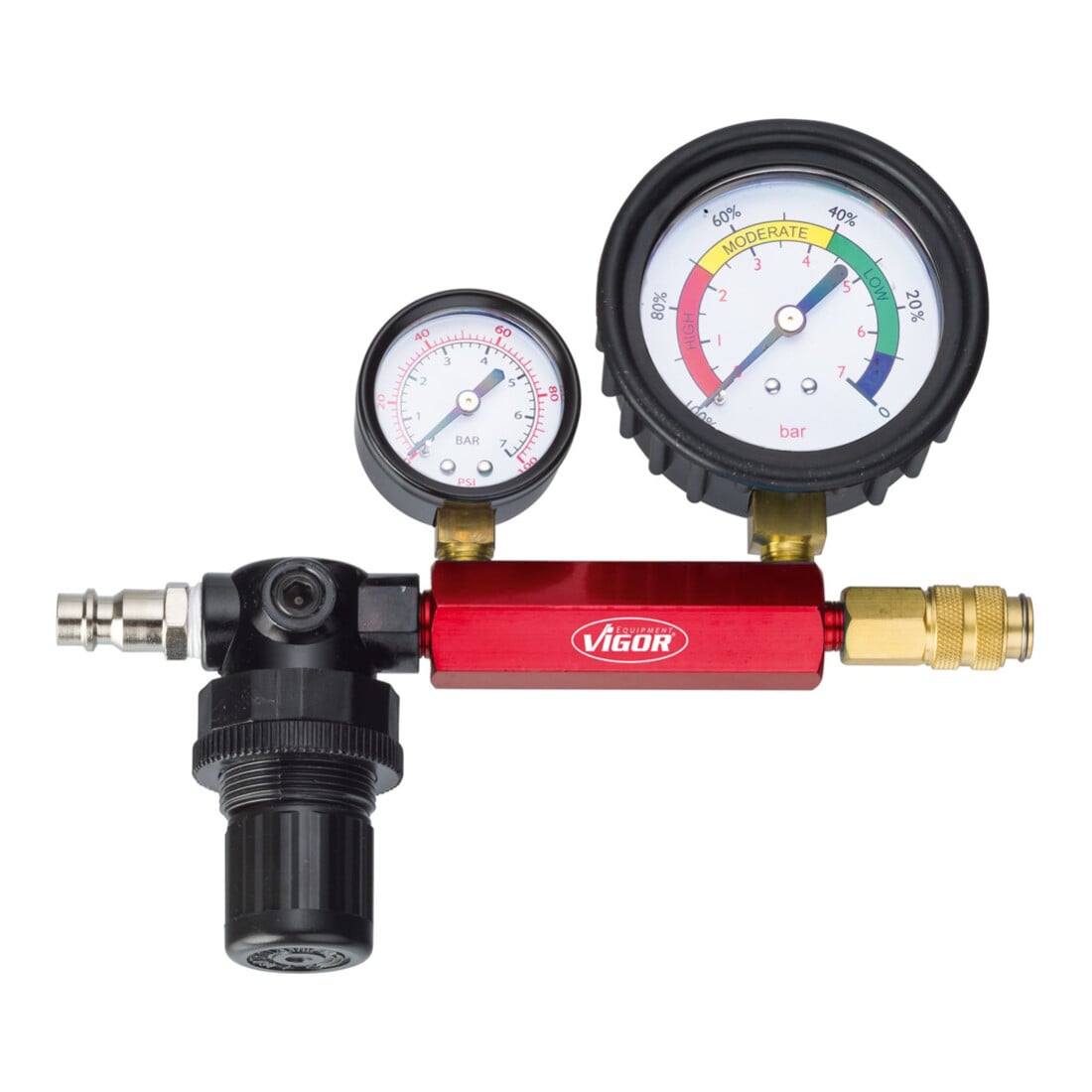 VIGOR Set di tester di compressione e perdita di pressione V4461, 48pz.