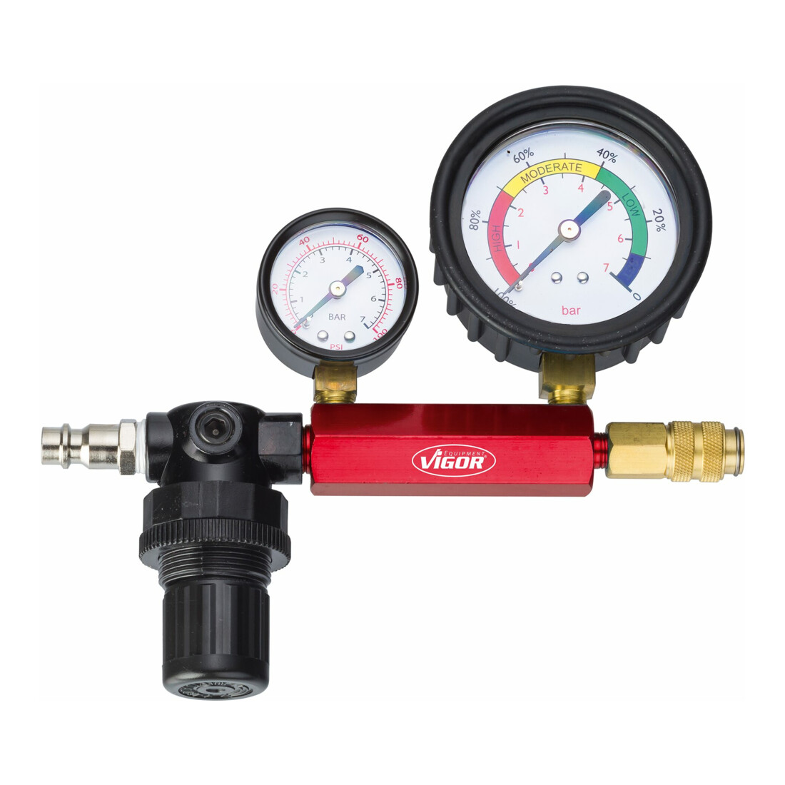VIGOR Set di tester di compressione e perdita di pressione V4461, 48pz.