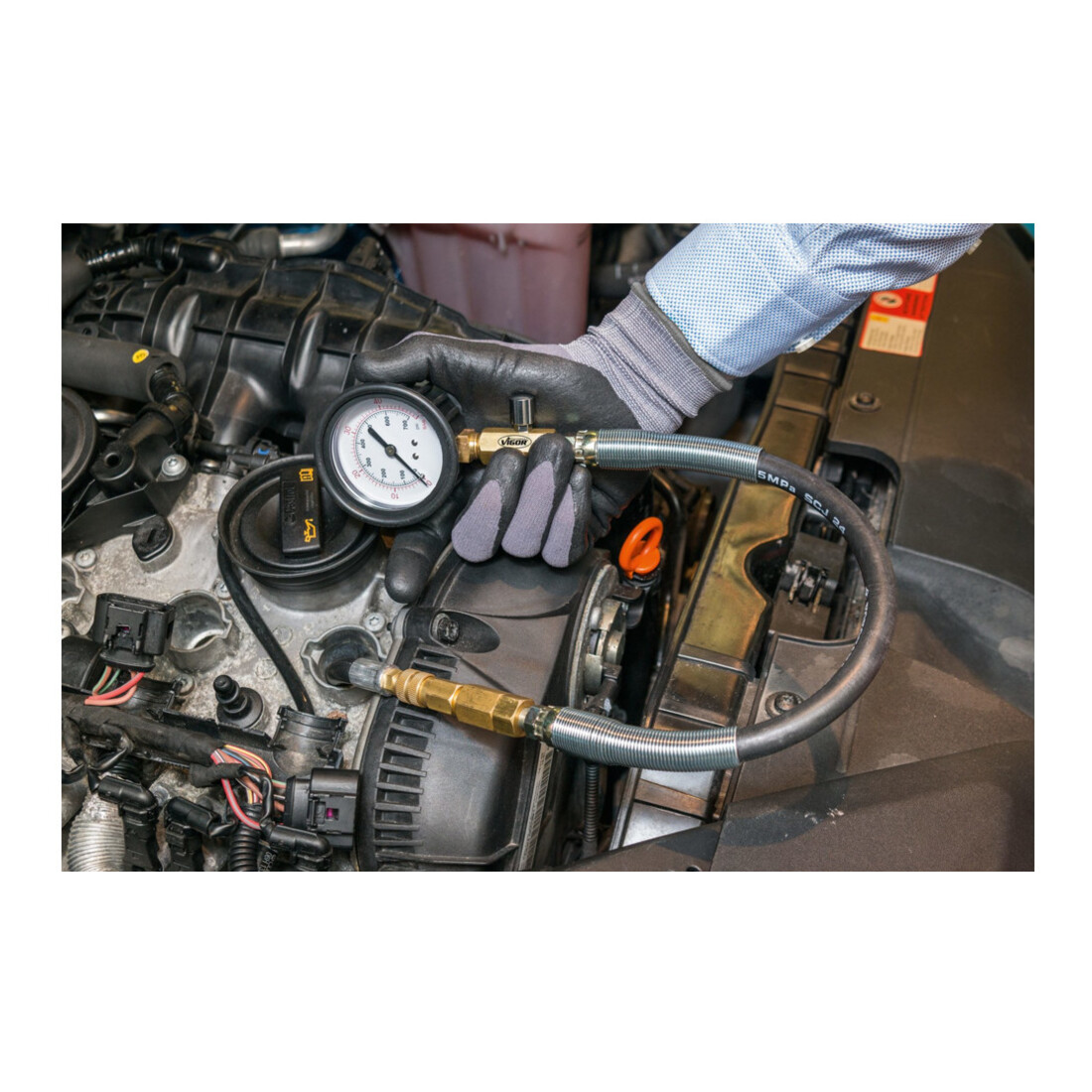 VIGOR Set di tester di compressione e perdita di pressione V4461, 48pz.