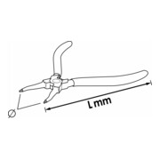 VIGOR Sicherungsringzange, V6510C-12, 140 mm-2