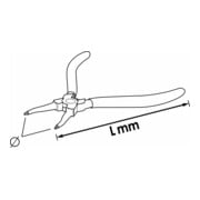 VIGOR Sicherungsringzange, V6510C-19, 180 mm-4