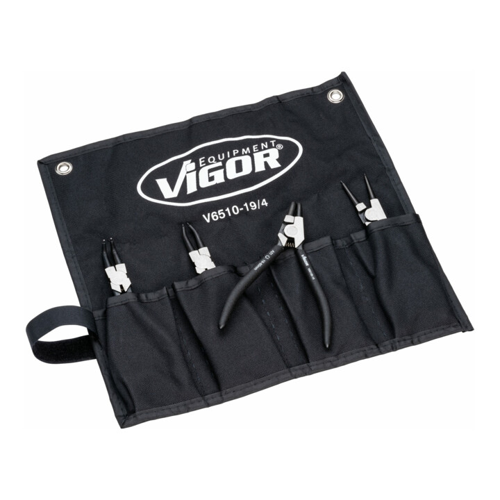 VIGOR Sicherungsringzangen Satz, 180mm, V6510-19/4