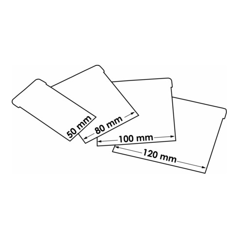 VIGOR Spatule japonaise métal V4279, set de 4 pièces