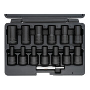 VIGOR Spiralnutenausdreher-Einsatz Satz, V2404N, 1/2 Zoll (12,5 mm) Vierkant, Außen Schraubenausdreher Profil, 6 – 19 mm-5