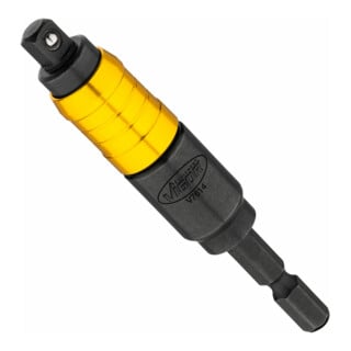 VIGOR Steckschlüssel Adapter, mit Gelenk, V7614, 1/4 Zoll (6,3 mm) Sechskant 1/4 Zoll (6,3 mm) Vierkant, 16 mm