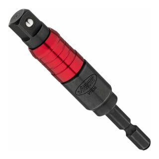 VIGOR Steckschlüssel Adapter, mit Gelenk, V7638, 1/4 Zoll (6,3 mm) Sechskant 3/8 Zoll (10 mm) Vierkant, 16 mm