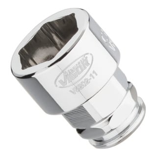 VIGOR Steckschlüssel-Einsatz superflach V5202-11 Vierkant hohl 6,3 mm (1/4 Zoll) Außen-Sechskant Profil 11