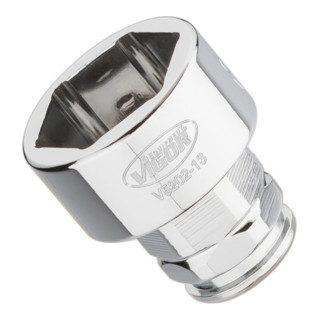 VIGOR Steckschlüssel-Einsatz superflach V5202-13 Vierkant hohl 6,3 mm (1/4 Zoll) Außen-Sechskant Profil 13