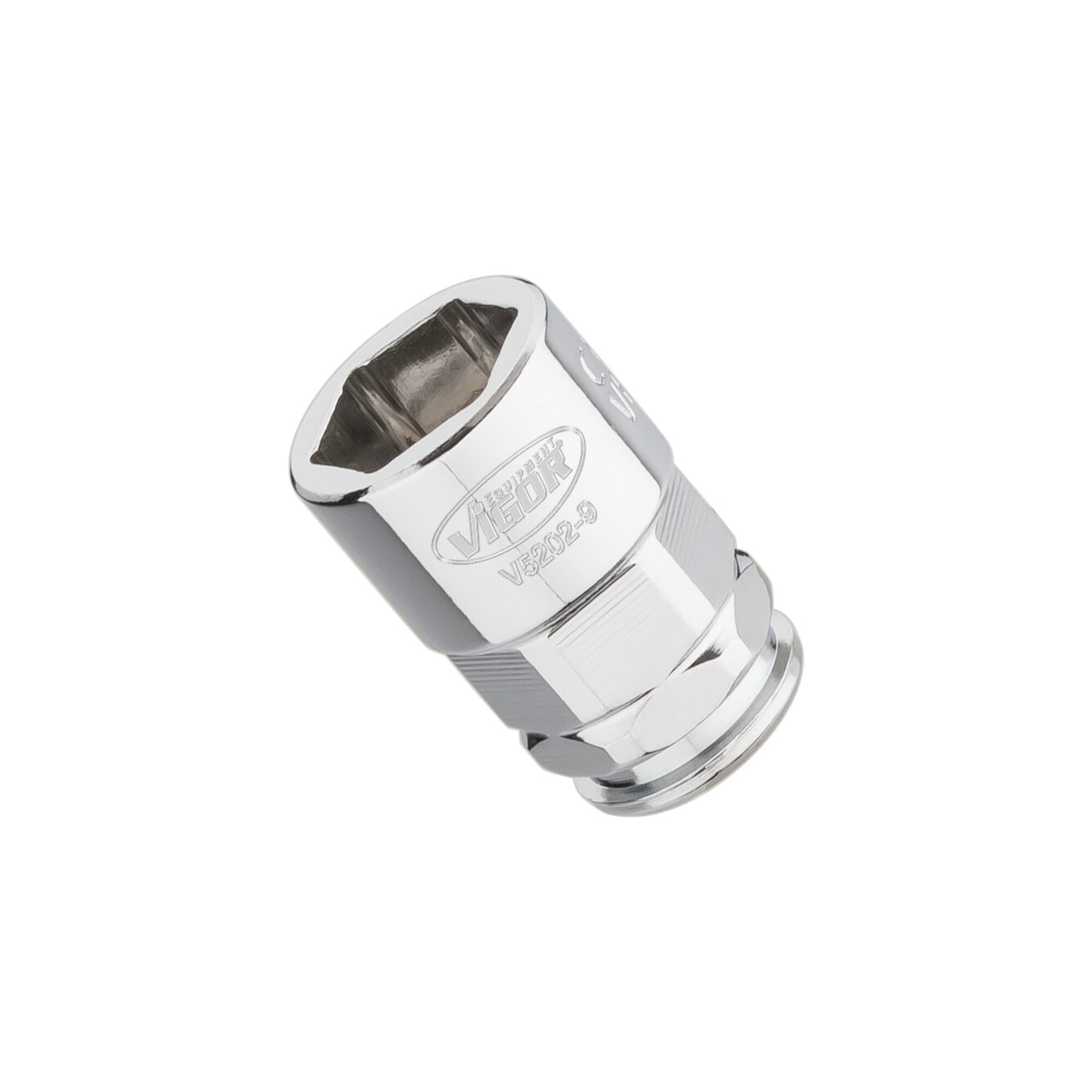 VIGOR Steckschlüssel-Einsatz superflach V5202-9 Vierkant hohl 6,3 mm (1/4 Zoll) Außen-Sechskant Profil 9