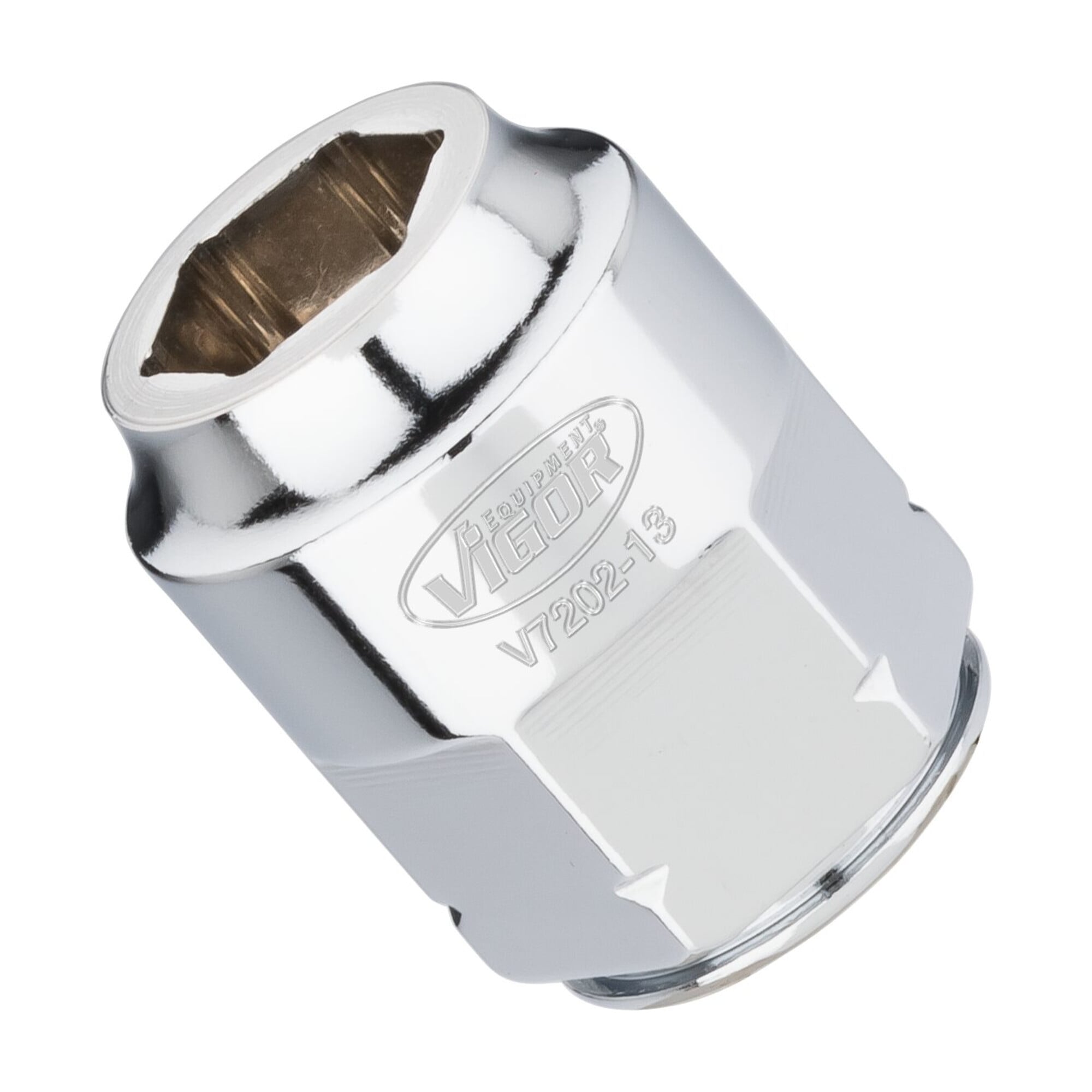 VIGOR Steckschlüssel-Einsatz superflach V7202-13 Vierkant hohl 12,5 mm (1/2 Zoll) Außen-Sechskant Profil 13