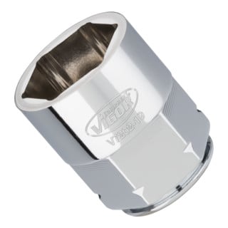 VIGOR Steckschlüssel-Einsatz superflach V7202-19 Vierkant hohl 12,5 mm (1/2 Zoll) Außen-Sechskant Profil 19