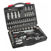 VIGOR Steckschlüssel-Satz V1706 Vierkant hohl 6,3 mm (1/4 Zoll), Vierkant hohl 12,5 mm (1/2 Zoll) Außen-Sechskant Profil, Innen TORX Profil, Kreuzschlitz Profil PH, Schlitz Profil, Pozidriv Profil PZ, Innen-Sec-1