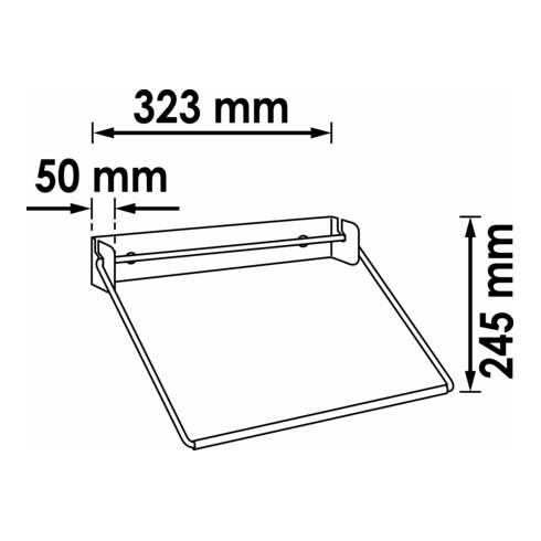 VIGOR Support rouleaux de papier pivotant V6397