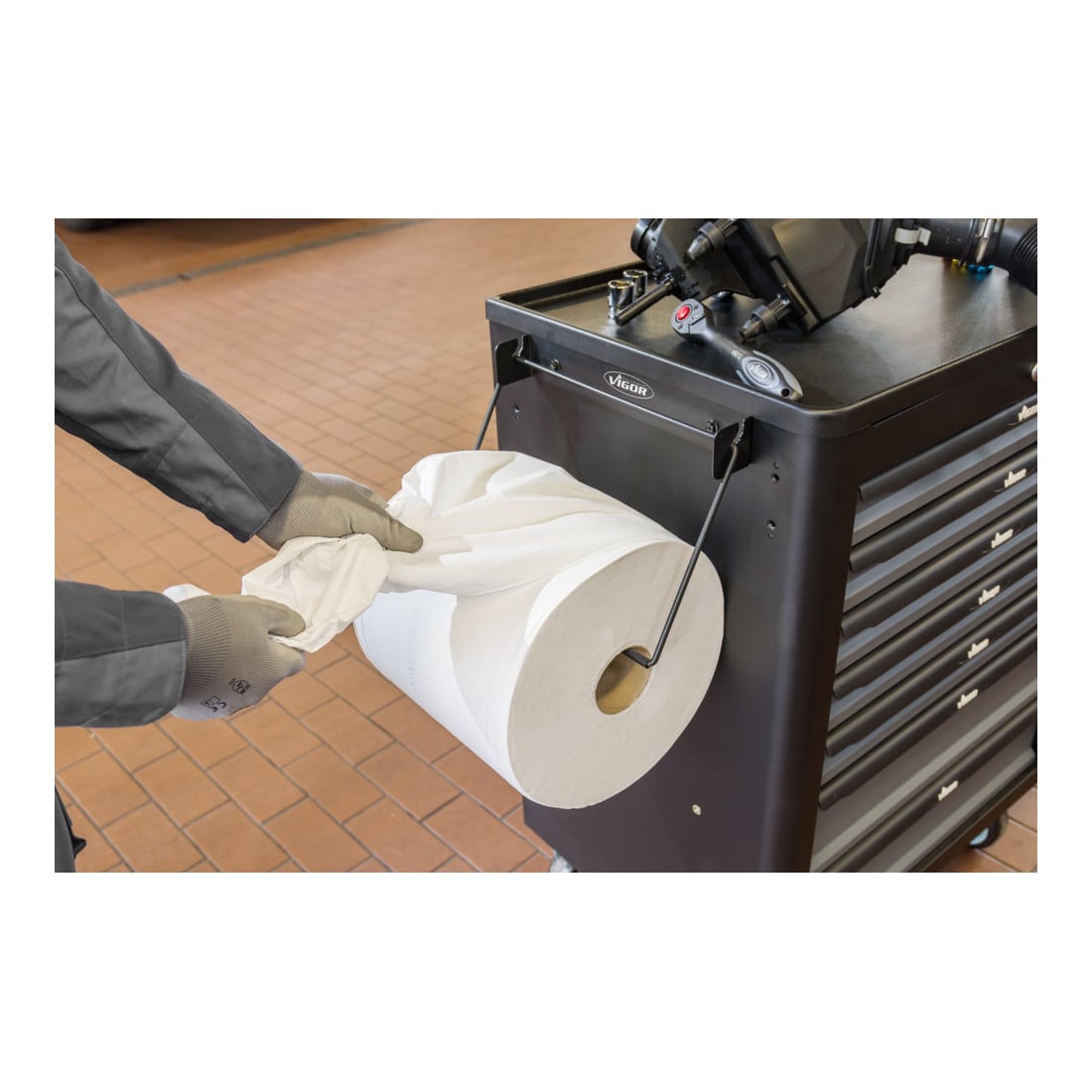 VIGOR Support rouleaux de papier pivotant V6397