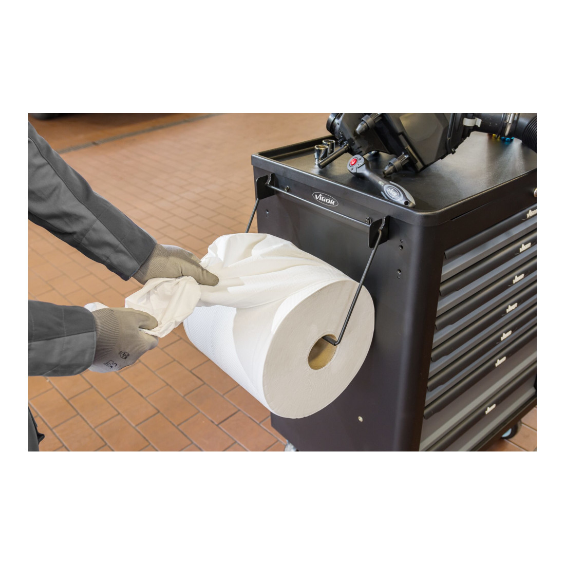 VIGOR Support rouleaux de papier pivotant V6397