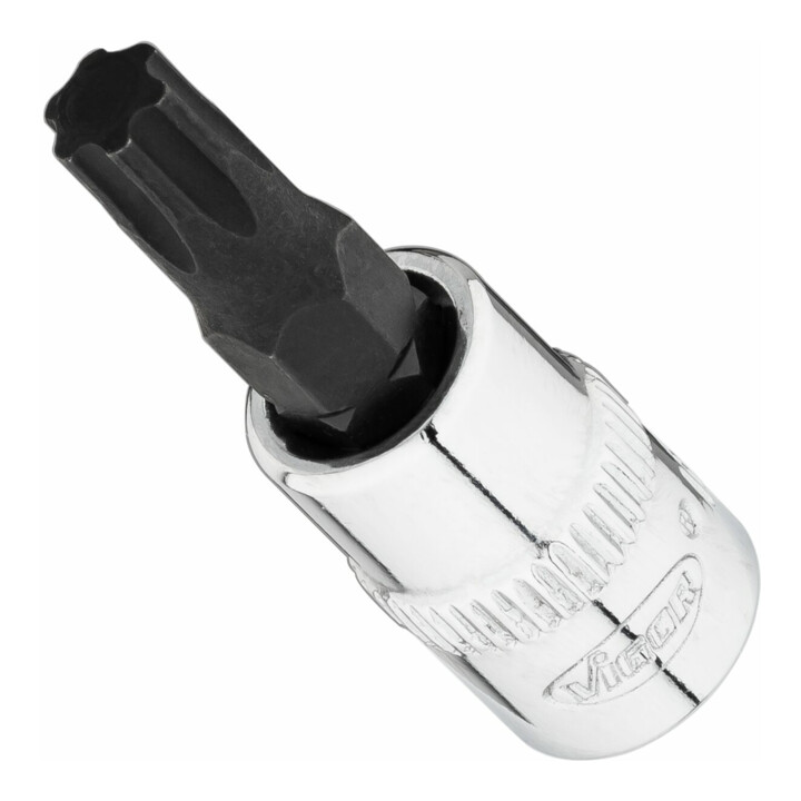 VIGOR T+ Schraubendreher-Einsatz, V7037-IP25, 1/4 Zoll (6,3 mm) Vierkant, T+ Profil, SW T25+