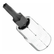 VIGOR T+ Schraubendreher-Einsatz, V7037-IPR15, 1/4 Zoll (6,3 mm) Vierkant, Innen 5-Stern Profil mit Zapfen, SW T15+H