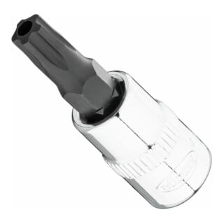 VIGOR T+ Schraubendreher-Einsatz, V7037-IPR30, 1/4 Zoll (6,3 mm) Vierkant, Innen 5-Stern Profil mit Zapfen, SW T30+H