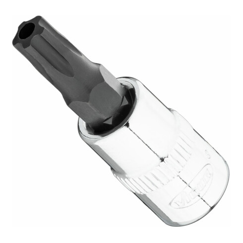 VIGOR T+ Schraubendreher-Einsatz, V7037-IPR30, 1/4 Zoll (6,3 mm) Vierkant, Innen 5-Stern Profil mit Zapfen, SW T30+H