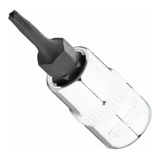 VIGOR T+ Schraubendreher-Einsatz, V7037-IPR8, 1/4 Zoll (6,3 mm) Vierkant, Innen 5-Stern Profil mit Zapfen, SW T8+H