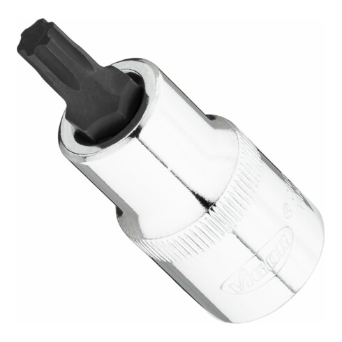 VIGOR T+ Schraubendreher-Einsatz, V7055-IP40, 1/2 Zoll (12,5 mm) Vierkant, T+ Profil, SW T40+