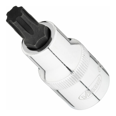 VIGOR T+ Schraubendreher-Einsatz, V7055-IP40, 1/2 Zoll (12,5 mm) Vierkant, T+ Profil, SW T40+