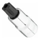 VIGOR T+ Schraubendreher-Einsatz, V7055-IPR60, 1/2 Zoll (12,5 mm) Vierkant, Innen 5-Stern Profil mit Zapfen, SW T60+H-1