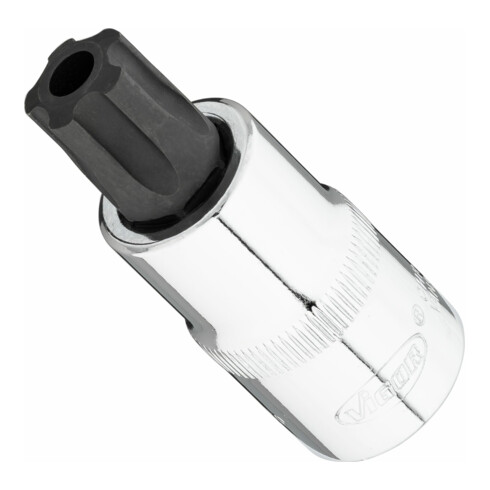 VIGOR T+ Schraubendreher-Einsatz, V7055-IPR60, 1/2 Zoll (12,5 mm) Vierkant, Innen 5-Stern Profil mit Zapfen, SW T60+H