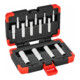 VIGOR T Steckschlüsseleinsatz Satz, V7014, 1/4 Zoll (6,3 mm) Vierkant, 3/8 Zoll (10 mm) Vierkant, 1/2 Zoll (12,5 mm) Vierkant, E Profil, 14-teilig, E4 – E24-1