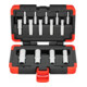 VIGOR T Steckschlüsseleinsatz Satz, V7014, 1/4 Zoll (6,3 mm) Vierkant, 3/8 Zoll (10 mm) Vierkant, 1/2 Zoll (12,5 mm) Vierkant, E Profil, 14-teilig, E4 – E24-5