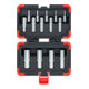 VIGOR T Steckschlüsseleinsatz Satz, V7014, 1/4 Zoll (6,3 mm) Vierkant, 3/8 Zoll (10 mm) Vierkant, 1/2 Zoll (12,5 mm) Vierkant, E Profil, 14-teilig, E4 – E24