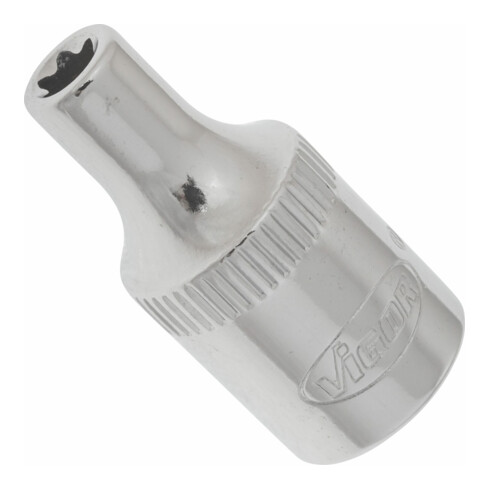 VIGOR T Steckschlüsseleinsatz, V2185N, 1/4 Zoll (6,3 mm) Vierkant, E Profil, SW E4
