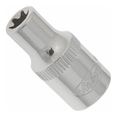 VIGOR T Steckschlüsseleinsatz, V2187N, 1/4 Zoll (6,3 mm) Vierkant, E Profil, SW E6