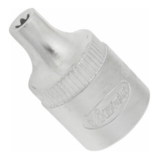 VIGOR T Steckschlüsseleinsatz, V2724N, 3/8 Zoll (10 mm) Vierkant, E Profil, SW E4