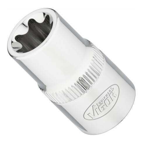 VIGOR T Steckschlüsseleinsatz, V2734N, 1/2 Zoll (12,5 mm) Vierkant, E Profil, SW E16