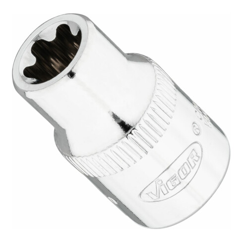 VIGOR T+ Steckschlüsseleinsatz, V7920-EP10, 3/8 Zoll (10 mm) Vierkant, E+ Profil, SW E10+