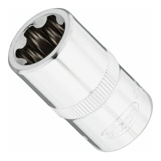 VIGOR T+ Steckschlüsseleinsatz, V7920-EP18, 1/2 Zoll (12,5 mm) Vierkant, E+ Profil, SW E18+