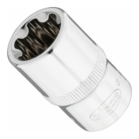 VIGOR T+ Steckschlüsseleinsatz, V7920-EP20, 1/2 Zoll (12,5 mm) Vierkant, E+ Profil, SW E20+