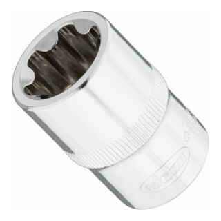 VIGOR T+ Steckschlüsseleinsatz, V7920-EP22, 1/2 Zoll (12,5 mm) Vierkant, E+ Profil, SW E22+